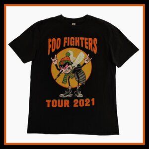 Foo Fighters 2021 Alaska Tour Concert Tee / T-Shirt - Mosquito, Black - Size L
